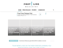 Tablet Screenshot of firstlinemag.com